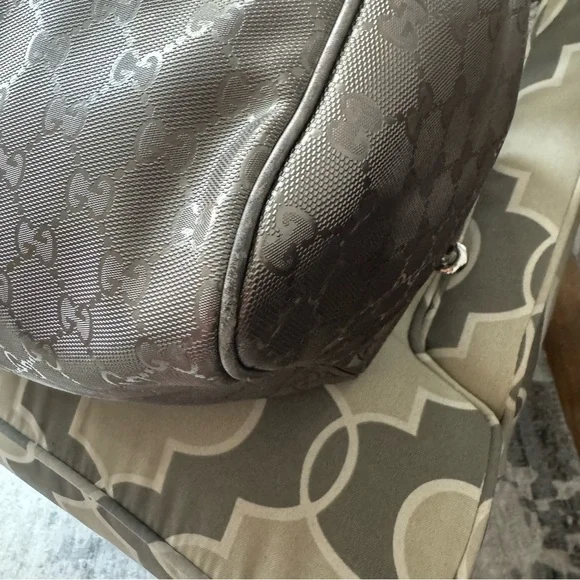 Gucci Metallic Monogram Carry On Convertible Duffle